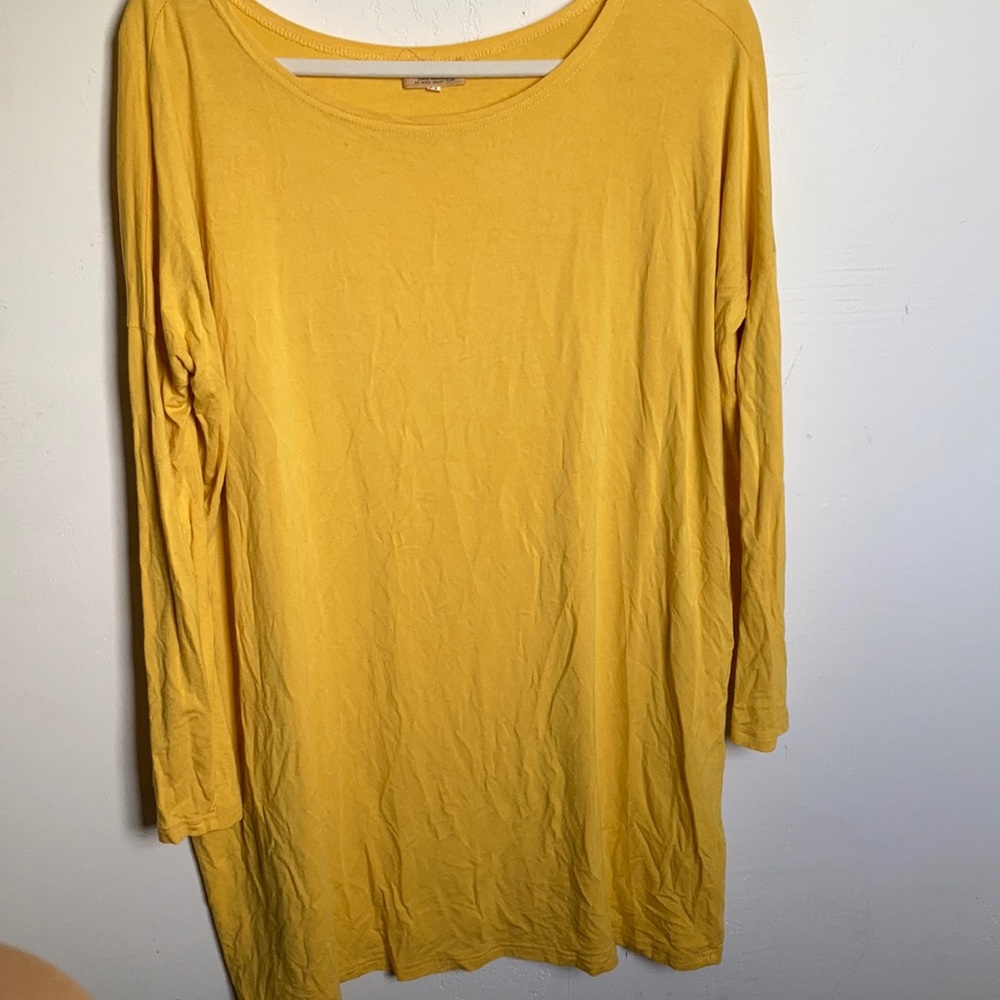 PIKO 1988 Yellow long-sleeve top size M